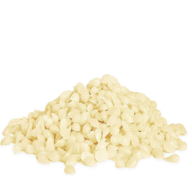 Howemon White Beeswax Pellets 5 lb 100% Pure and Natural Triple Filtered for Skin, Face, Body and Hair Care DIY Creams, Lotions, Lip Balm and Soap Making Supplies - Image 1